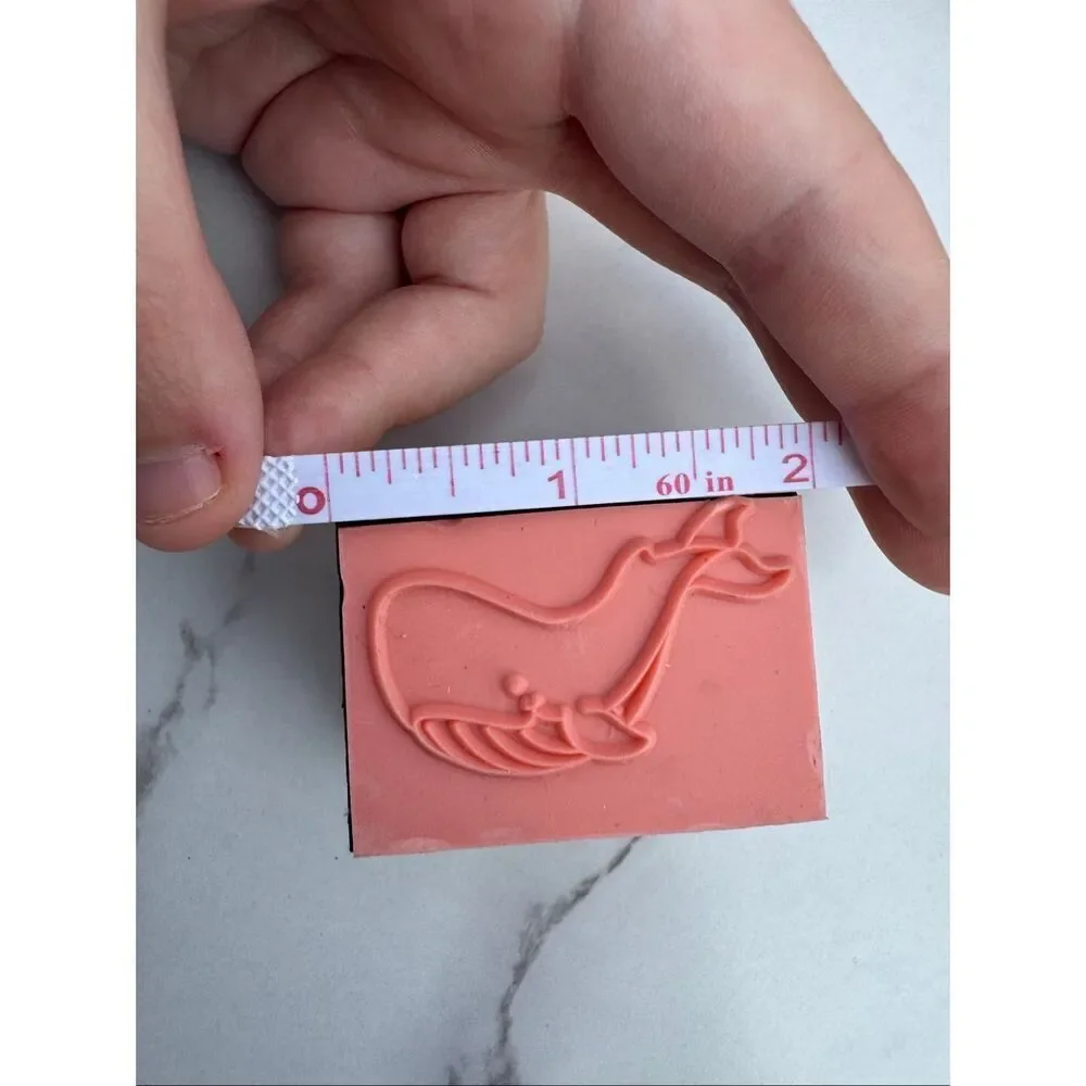 New Cartoon Whale Rubber Stamp